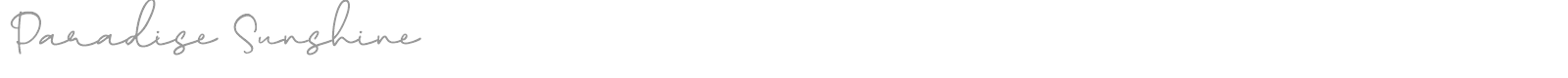 Paradise Sunshine font preview